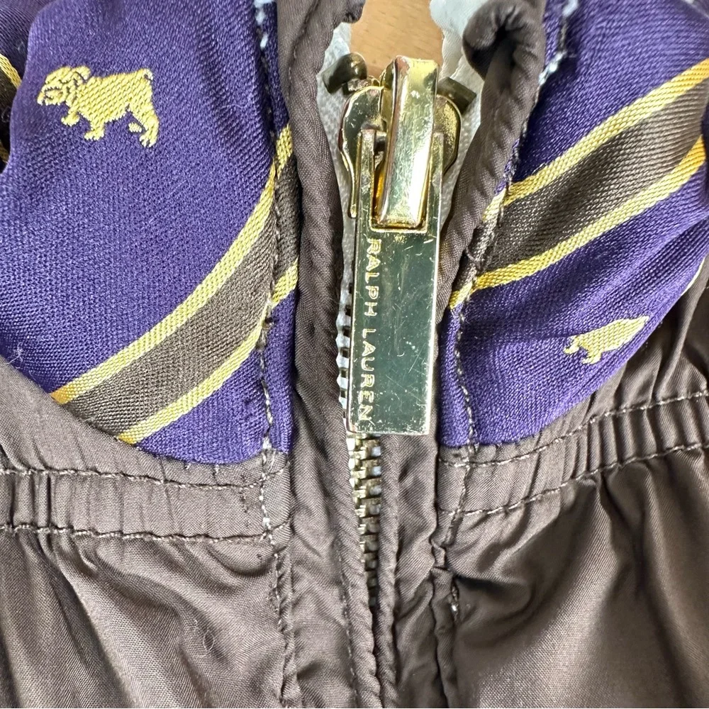 Ralph Lauren Reversible Quilted Puffer Vest‎ Brown/Cream